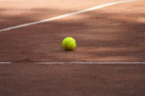 Yellow ball: Tennis ball