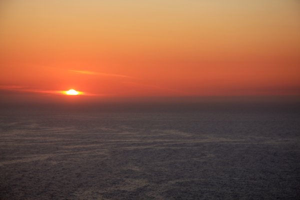 Sunset over the ocean 1