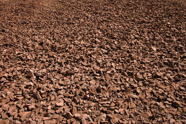 Rock Texture: Field of loose rocks for background texture