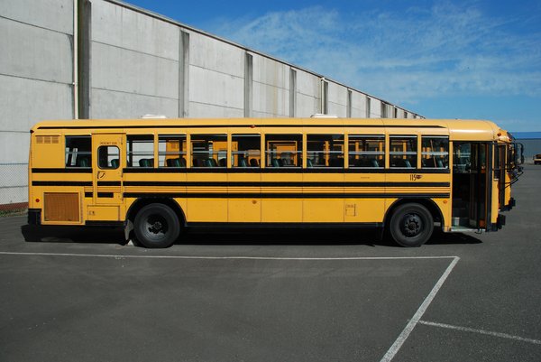 Yellow school bus: Yellow school bus, USA.