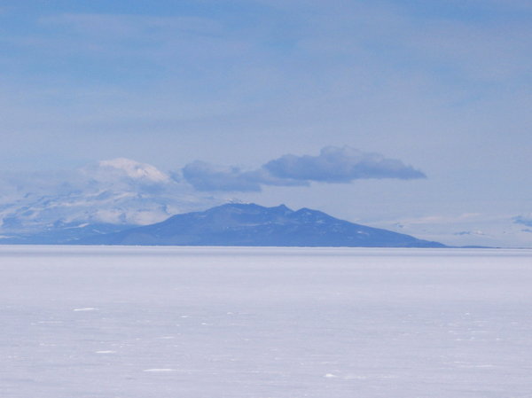 Black and White: In Antarctica, there are some variations of color, mostly blue, black, white