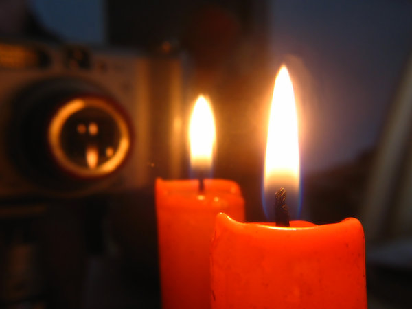 reflection candle