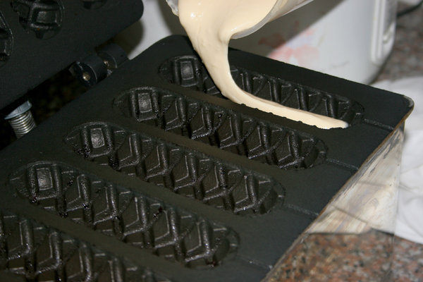 waffle-making