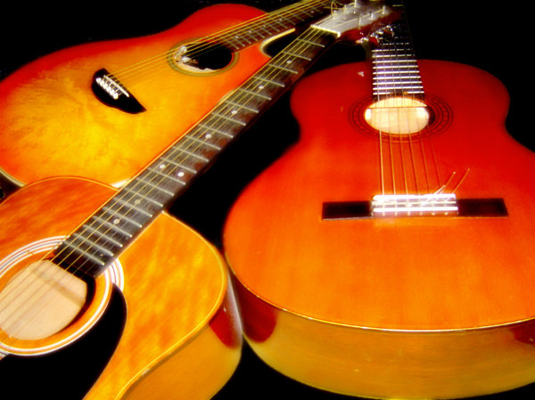 Three Acoustic Guitars
