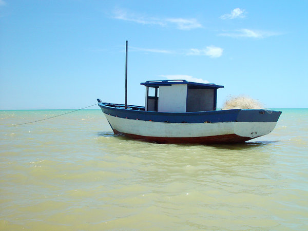 > Barco 2: Barco no mar de Cumuruxatiba, Bahia, BrasilBoat in the sea of Cumuruxatiba, Bahia, BraziCredit to: Marcelo Terraza