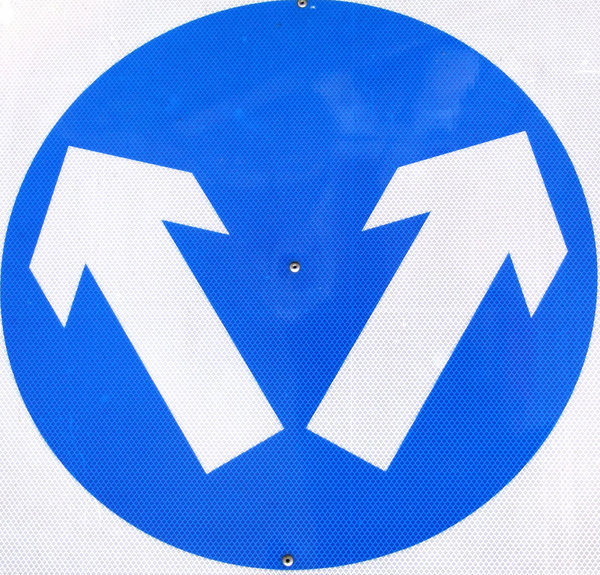 which way?: street sign giving two directions