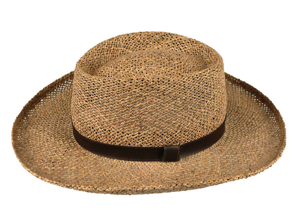 Straw Hat: Various isolated objects on a white background.