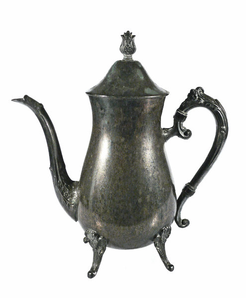 Silver Teapot: A silver teapot