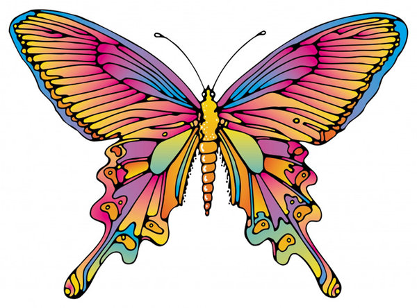 Butterfly: A colorful illustration of a butterfly. Visit me at Dreamstime: 
https://www.dreamstime.com/billyruth03_info