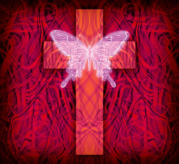 Rebirth 2: Lo Res variations on a cross and butterfly.Please visit my gallery at:http://www.stockxpert.com ..
