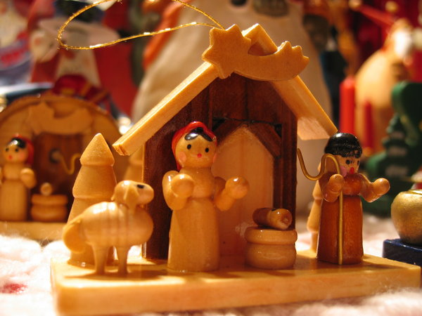 Closeup on Christmas objects