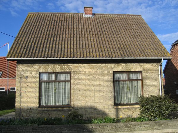 pale brick house