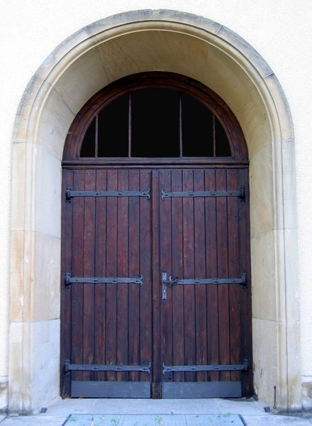 old door: 