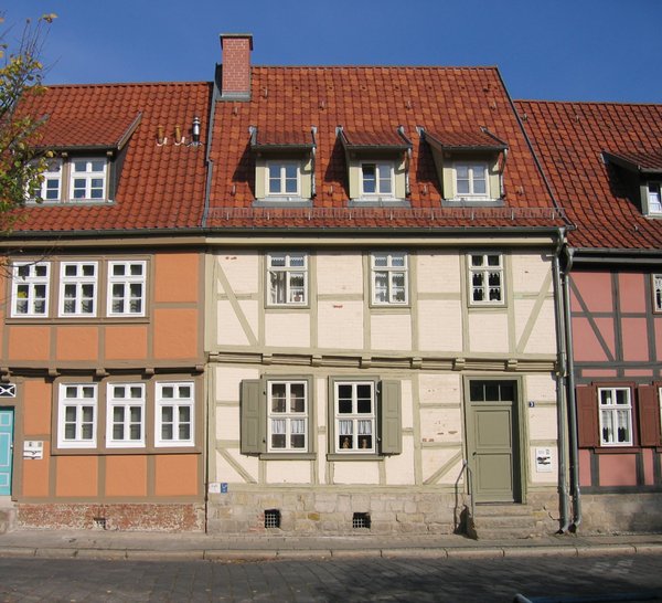 old half-timbered buildings