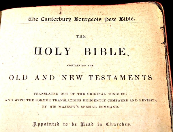 Bible title page