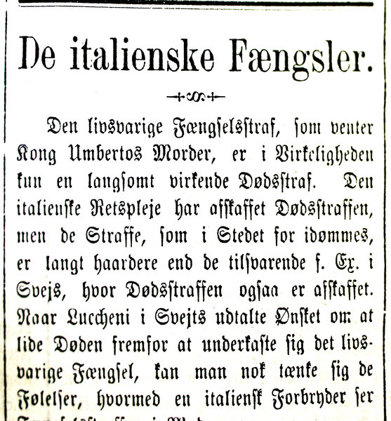 Old Danish newspaper
