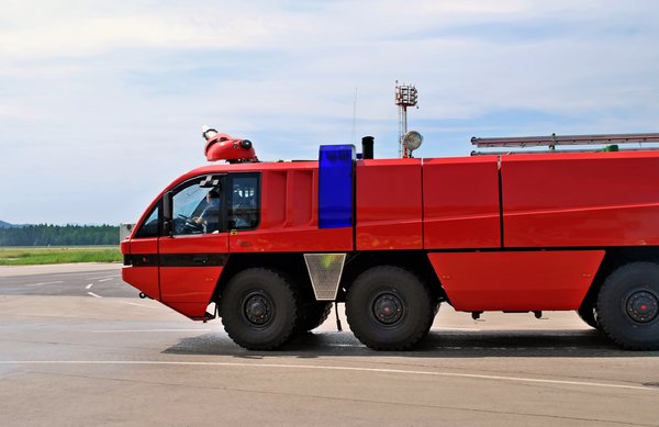 Airport firefighter truck