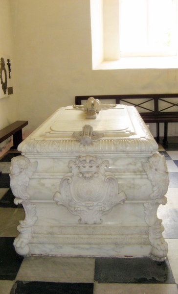 Aalum Church detail - coffin
