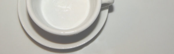 Small cup in half