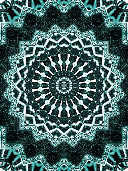 arabesque green: abstract backgrounds, textures, patterns, geometric patterns, kaleidoscopic patterns, circles, shapes and  perspectives from altering and manipulating images