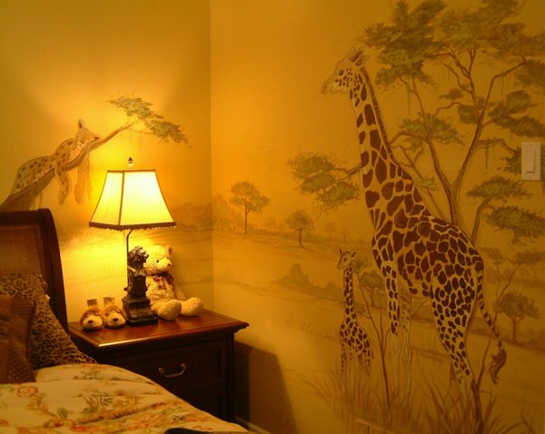 Warm Glow: This mural was done(by me) in a child's room