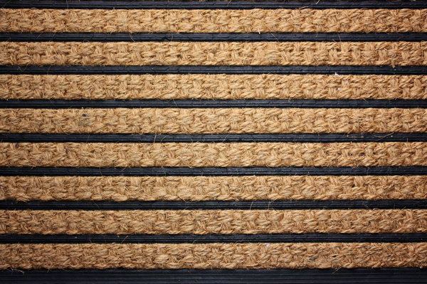 Striped doormat