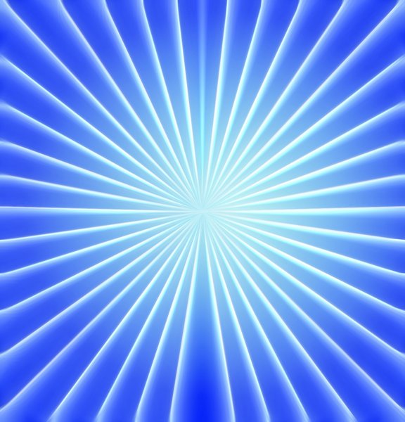 Blue Sunburst: A blue sunburst suitable for a texture, background, fill, etc.