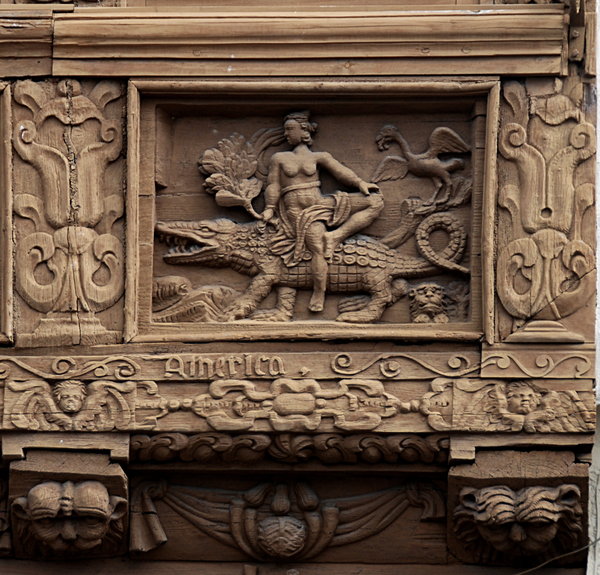 Baroque relief in wood