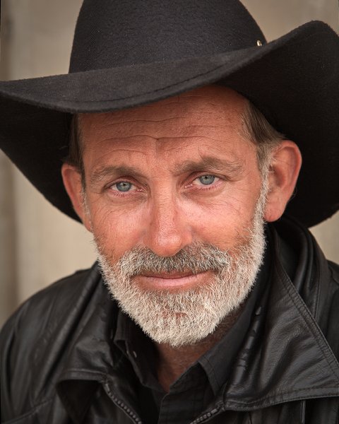 Cowboy Portrait: Color portrait of cowboy