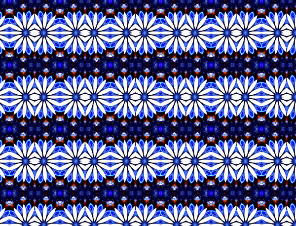 blue jewel flower mat