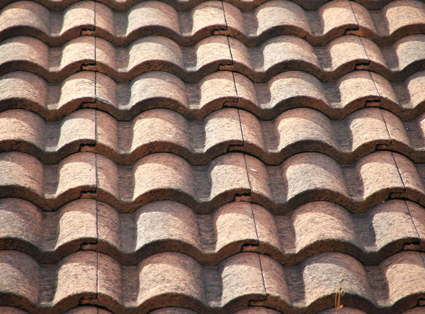 rounded roof tiles