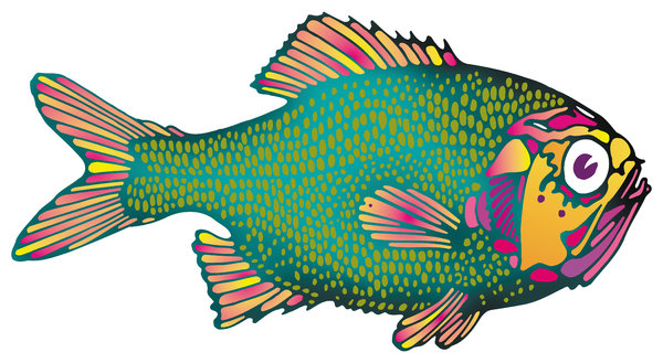 Fish: A colorful fish illustration.Please support my workby visiting the sites wheremy images can be purchased.Please search for 'Billy Alexander'in single quotes atwww.thinkstockphotos.comI also have some stuff atwww.dreamstime.com/Billyruth03_portfolio_pg1Loo