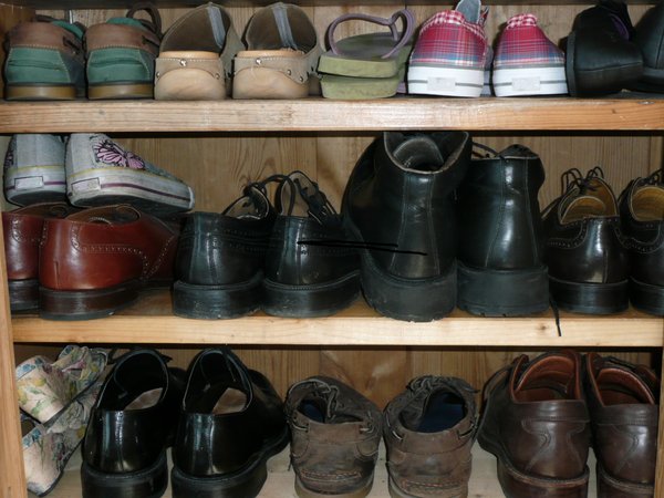 Shoes: Cupboard with shoes