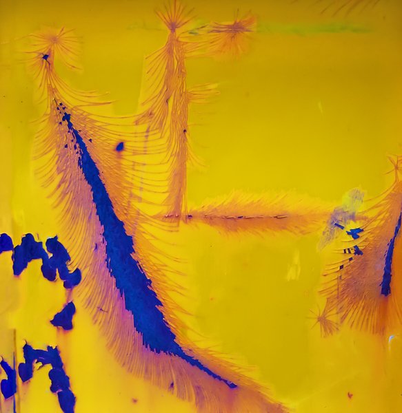 abstract yellow rust