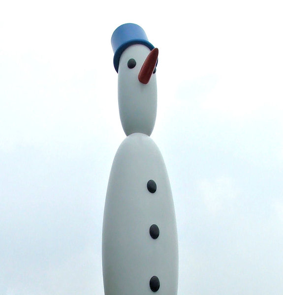 artificial snowman