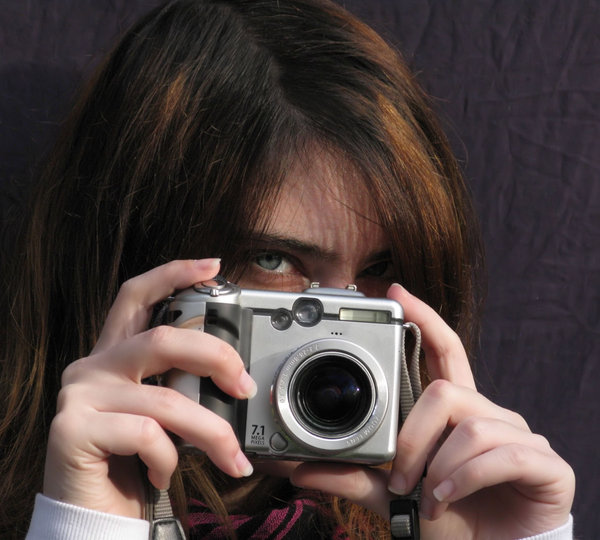 girl with camera: 