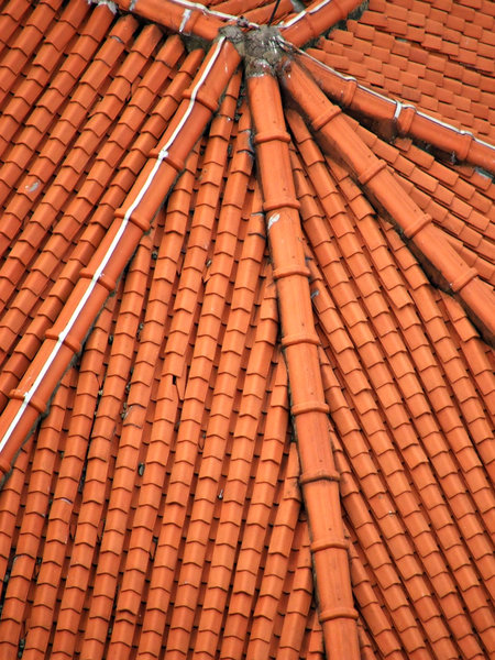 orange Chinese roof