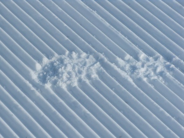 footprint in snow
