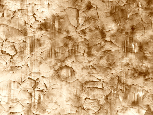 Crazed Streaky Paint 2: Cracked and streaky paint in shades of sepia.