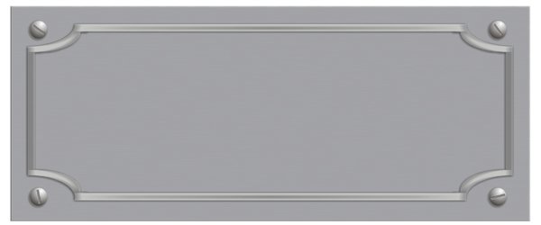 Door plate 2: The metal blank plate