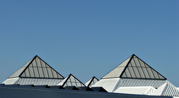 pyramid rooftops