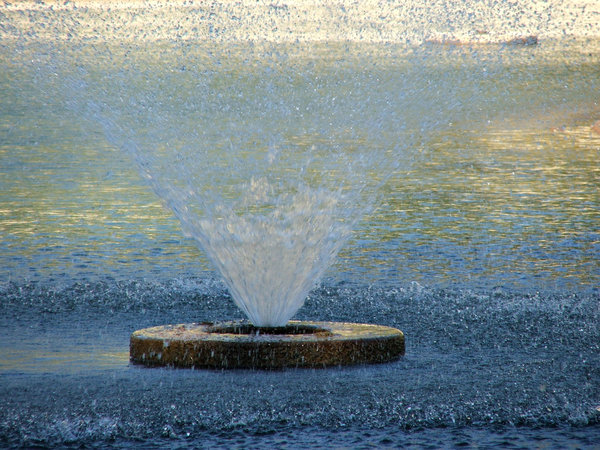 park lake fountain