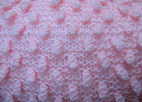 crocheted pink
