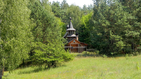 Monastery: An Orthodox monastery building in Belarus.
