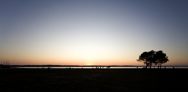 Sunset: Sunset on Biscarrosse Beach
