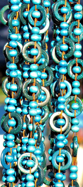 sunlit turquoise beads
