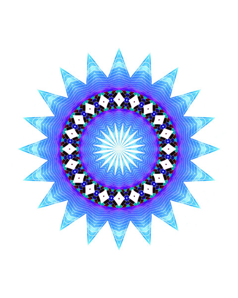 blue ray light circle