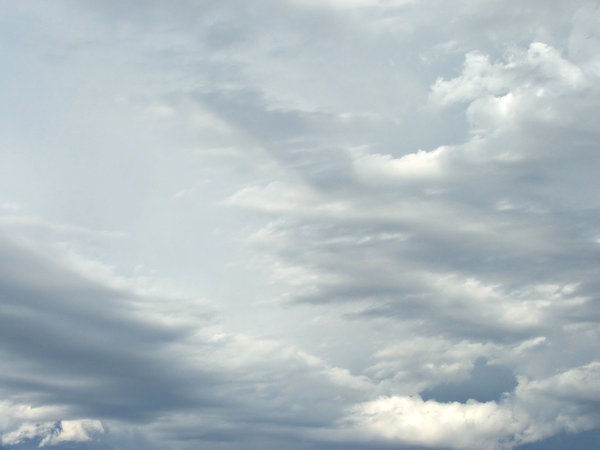 light cloud formation: various cloud formations in blue Southern skies