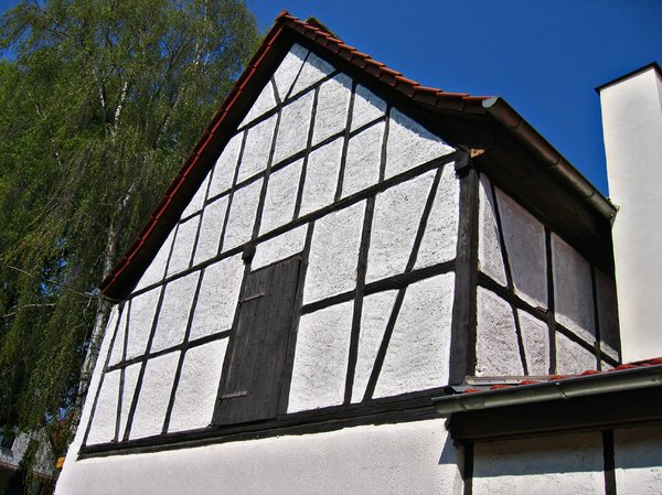 half timbered house facade