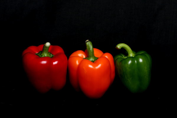 Red âmbar pimentas verdes: 